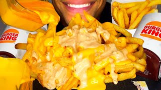 ASMR BURGER KING MUKBANG ANIMAL STYLE FRIES  EXTRA CHEESY  EATING SHOW  TALKING REVIEW MESSY [upl. by Stevenson]