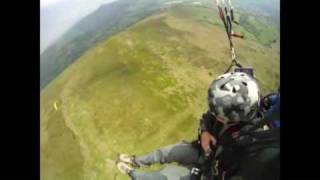 Tandem Paragliding flights Jules Brown South Wales [upl. by Terrilyn]