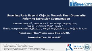 CVPR2024Unveiling Parts Beyond ObjectsTowards FinerGranularity Referring Expression Segmentation [upl. by Ashraf]