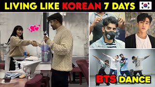 Living like a KOREAN🇰🇷 7 days Challenge Korean Skincare Korean FoodKorean Challenge BTS Army [upl. by Nnoryt173]