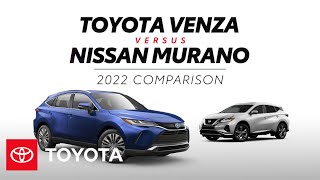 2022 Toyota Venza vs 2022 Nissan Murano  Toyota [upl. by Yhtak]