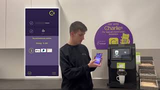 PAY WITH CHARLIE Its so easy to pay with your smartphone at the coffee machine [upl. by Scornik84]