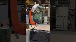 Robot loading tuft creel automatically [upl. by Alesandrini755]