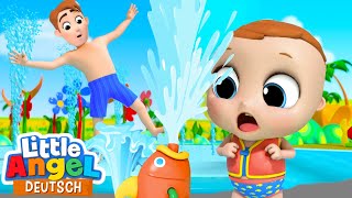 Wasserspaß im Aquapark  Freizeit mit Kindern  Little Angel Deutsch  Kinderlieder [upl. by Glarum172]