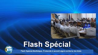 Flash SpécialMartinique Protocole d accord signé cette nuit contre la vie chère [upl. by Windham]