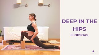 Yoga  deep in the hips  hip flexors iliopsoas  Maja Karolina Joga [upl. by Batista]