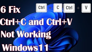 6 Fix CtrlC and CtrlV Not Working in Windows 11 [upl. by Ettevroc]