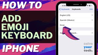 iOS 17 How to Add Emoji Keyboard on iPhone [upl. by Nolrev]