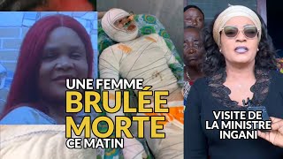 MORT ET VEILLÉE DE LA FEMME BRULÉE PAR SON MARI À POINTE NOIRE congo mortal pointenoire [upl. by Aerehs]