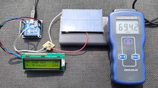 Solar Insolation Measurement with Nuvoton N76E003 and a Mini Solar Cell [upl. by Cattier53]