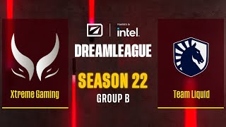 Dota2  Xtreme Gaming vs Team Liquid  Game 1  DreamLeague Season 22  Group B [upl. by Ahsirkal767]