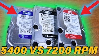 5400RPM vs 7200RPM Drive Show Down  Is Faster Better [upl. by Akyre420]