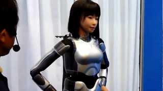 HRP4C Female Robot Dances Sings Frightens  HOT [upl. by Marras]