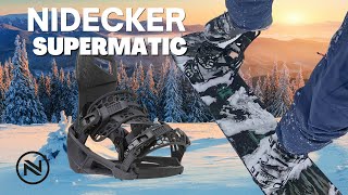 Nidecker Supermatic Step In Snowboard Bindings  These Legit Testing amp Review [upl. by Carnahan]