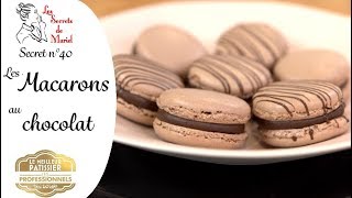 Recette de Macarons chocolat sans thermomètre [upl. by Matrona]