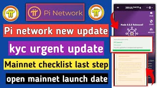 pi network new update  pi kyc problem l pi mainnet migration  pi open mainnet [upl. by Maddock558]