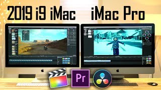 2019 i9 iMac vs iMac Pro  Video Editing Comparison [upl. by Itsuj]