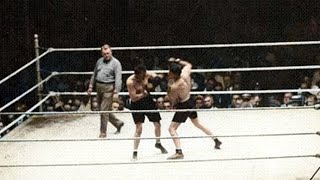 Gene Tunney vs Tommy Gibbons 561925 Fight Highlights Colorized [upl. by Alodee]