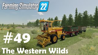 LS22 The Western Wilds 49 der Feldhäcksler und das Gras was machn wa nu  Farming Simulator 22 [upl. by Deyas885]