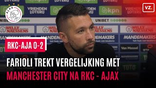 Francesco Farioli trekt vergelijking met Manchester City na RKC  Ajax [upl. by Vudimir]