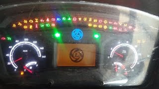 AshokLeylandEcomet1615Bs6Rsmarttec check ECU Diagnosis fault code Most important light in bs6 [upl. by Aerahs]