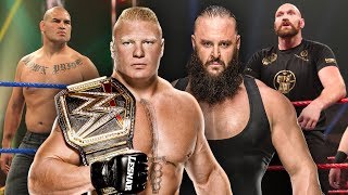 Brock Lesnar vs Cain Velasquez and Braun Strowman vs Tyson Fury announced for WWE Crown Jewel 2019 [upl. by Atikahc]