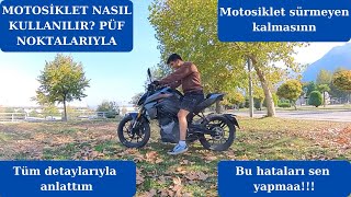 MOTOSİKLET NASIL KULLANILIRVİTESLİ MOTOSİKLET NASIL SÜRÜLÜR [upl. by Fish]