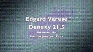 Edgard Varèse  Density 215 [upl. by Lairea]