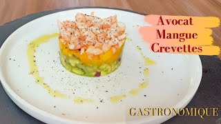 Tartare Avocat  Mangue  Crevettes  Recette GASTRONOMIQUE et Facile [upl. by Herring]