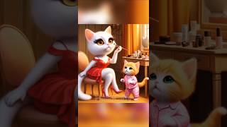 Kitten with makeup cat cute cartoon kitten cutecats funny [upl. by Sanderson]