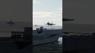 DCS SU33 Flanker  Landing on the Carrier dcs dcsworld dcsworldgameplay shorts aviation [upl. by Phare]