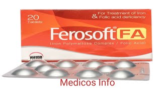 Ferosoft FA tablet uses benefit side effects in Urdu  Polymaltose complex tablet uses in urdu [upl. by Hteboj]