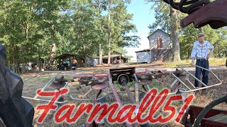 Teddering Hay with the 1949 FARMALL H  farmall51 farmall farming [upl. by Avalsorim628]