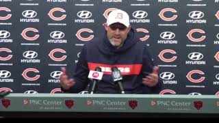 Chicago Bears Matt Nagy Press Conference Today  Nagy Justifying His Decisions [upl. by Annitsirhc899]