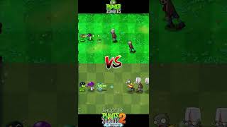 Pvz 2 Vs Pvz  Mega Gatling Pea Scaredy Shroom Sea Shroom Plant Team Vs Bucket zombie Team [upl. by Dorry]