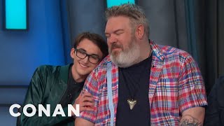 Kristian Nairn Hodor Would Forgive Bran Stark  CONAN on TBS [upl. by Eltsirhc]