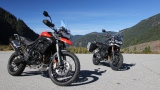 Triumph Tiger 800 XC and Tiger Explorer 1200 Review Cat Video [upl. by Ungley]