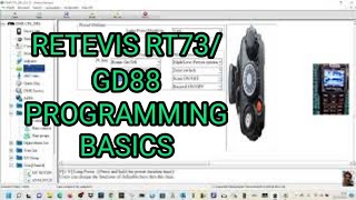 RETEVIS RT73GD88 Programming CPS Basics [upl. by Mir253]