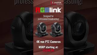 NEW From RGBlink The 4K vue PTZ Cameras [upl. by Neerihs993]