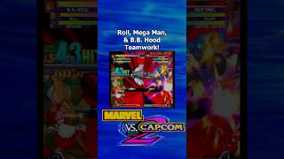 MvC2 Roll Mega Man and BB Hood Defeat Sentinel marvelvscapcom2 mvc2 mvcfightingcollection [upl. by Sheff]