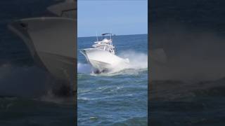 Ultimate Powerhouse Enters The Choppy Manasquan Inlet [upl. by Rocca]