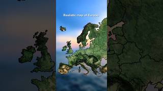 Realistic map of Europe mapper europe mapping map geography [upl. by Llarret676]