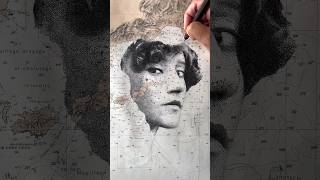 Colette en pointillisme pointillism art drawing stipplingart colette dot dots sttropez [upl. by Rednazxela]