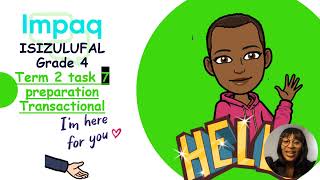 ISIZULU LESSONS GRADE 4 Transactional Writting [upl. by Giah734]