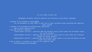 Goldengate automatic conflict detection and resolution [upl. by Nylarat]