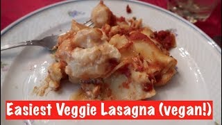 Easiest Veggie Lasagna vegan [upl. by Romeo]