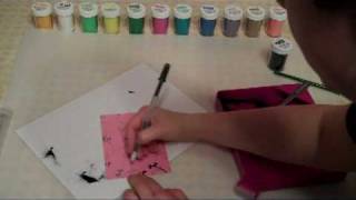 How to Use Flocking Powder For Scrapbooking [upl. by Eseela]