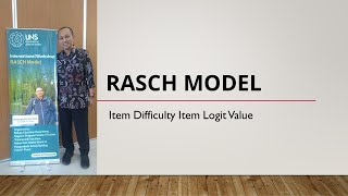 10 RASCH Model item difficulty item logit value [upl. by Myrt]