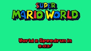 PB Super Mario World Extra Categories World 2 Speedrun in 803 [upl. by Aneba]