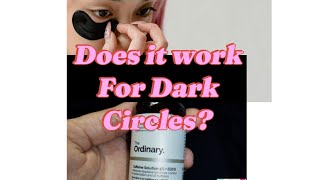 The Ordinary Caffeine Solution 5EGCG Review for Dark circles 🫣💔 [upl. by Yde]